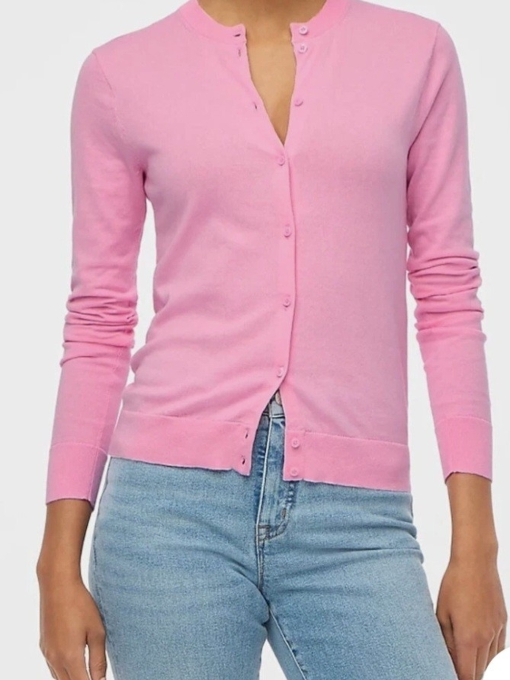 J. Crew Classic Long Sleeve Cotton Cardigan (XL)